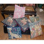 Six Liberty's tapestry cushions