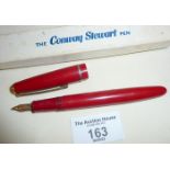 Boxed Conway Stewart pen with 14ct gold nib