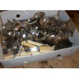 Quantity of silver plated cutlery