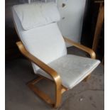 Modern bentwood easy chair