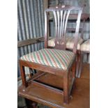 Georgian oak single chair