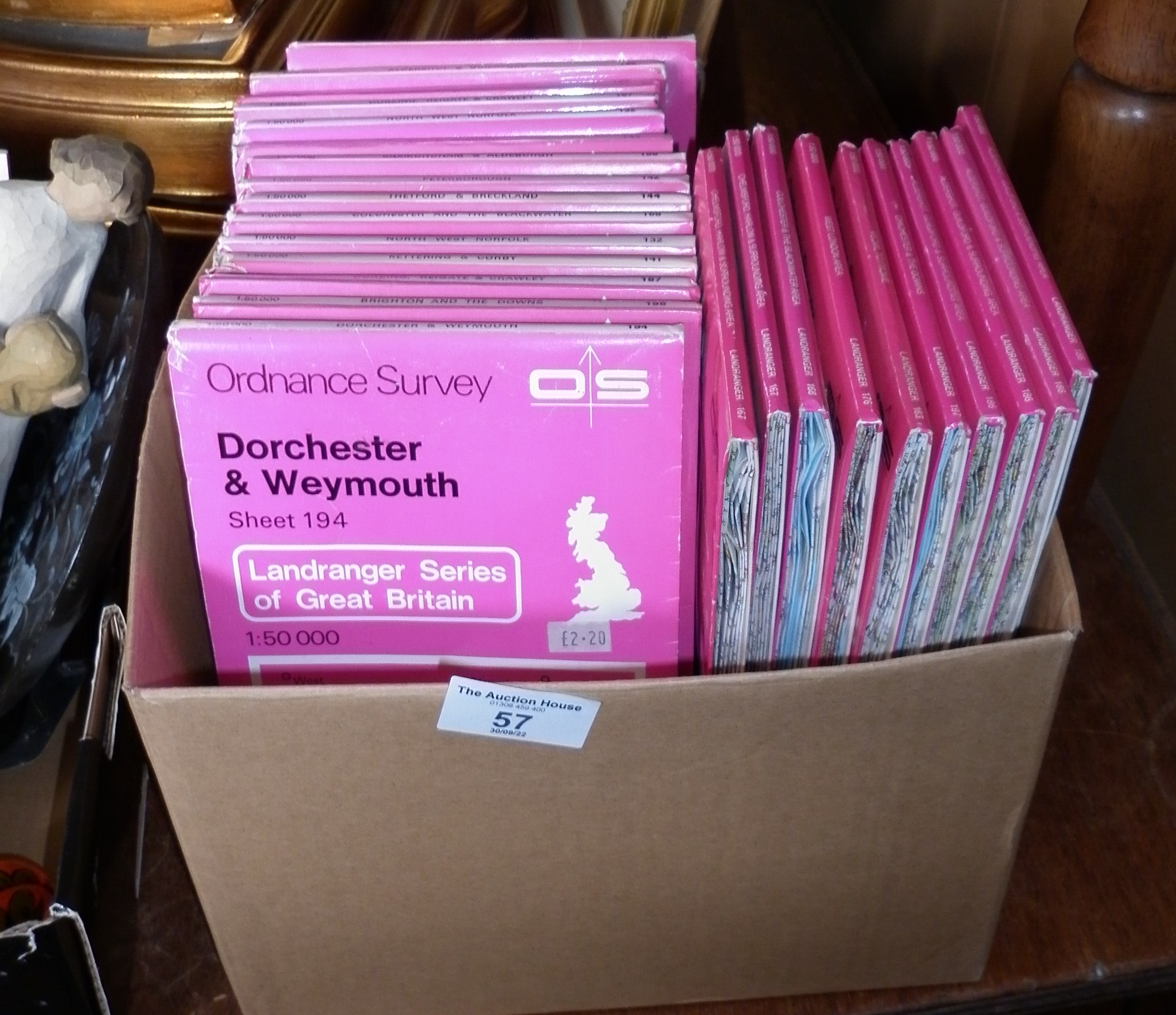 Quantity of Ordnance Survey Landranger maps