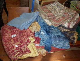 Assorted textiles inc. Liberty curtains, etc.