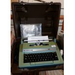 A Smith Corona S.300 portable typewriter