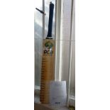 Cricket bat signed by the 2008 County Captains, COA