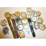 Collection of various wrist watches, inc. Shield, Bakobe, Excalibur, Bvler, Sekonda, Roamer, Timex