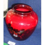 Royal Doulton flambe vase, 16cm