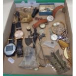 Miscellaneous items inc. wrist watches and costume jewellery, etc.