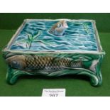 Majolica sardine dish