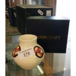 Moorcroft Flamminian Cream vase with original box