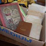 Old stamp album, another, and a quantity of loose stamps, mostly European