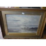 A.Y. Whishaw (1870-1946) large marine watercolour, signed and dated 1908, in gilt frame