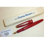 Boxed Conway Stewart pen with 14ct gold nib