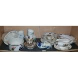 Royal Worcester "The Dorchester Hotel" pattern dinnerware, a Victorian jelly mould and other china