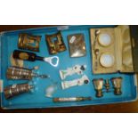 Miscellaneous items, inc. cased Limoges salts, silver plate pepper mills, two Continental china