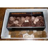Quantity of penny coins, inc. Bartletts "The Hobby of Penny Collecting", boxed collection