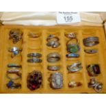 Assorted costume jewellery rings