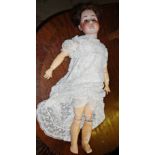 Simon & Halberg porcelain headed doll (A/F)