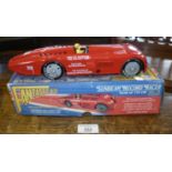 Tin plate Sunbeam Record Racer car with original box, made by Fantastic & Co