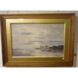 A.Y. Wishaw (1870-1946) large marine watercolour, signed and dated 1908, in gilt frame