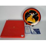 A boxed Wedgwood Clarice Cliff limited edition plaque from The Age Of Jazz range, Charleston,