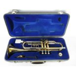 A York Senator trumpet in carry case,