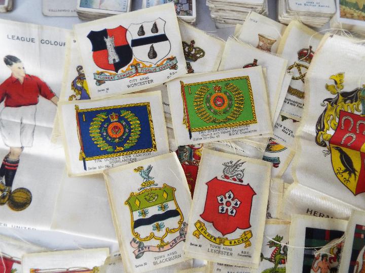 A collection of cigarette cards with a good quantity of silks including Heraldic, Regimental, - Image 11 of 11