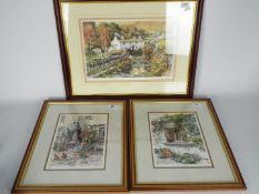 Three limited edition prints after Judy Boyes, each signed in pencil and numbered by the artist,