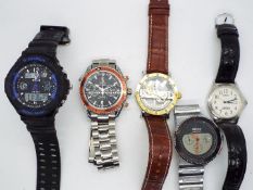 A collection of wristwatches to include Seiko, Lorus, Shenhua and other.