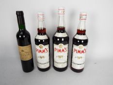 Three bottles of Pimms No 1,