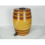 A large Doulton & Co stoneware spirit barrel, approximately 45 cm (h).