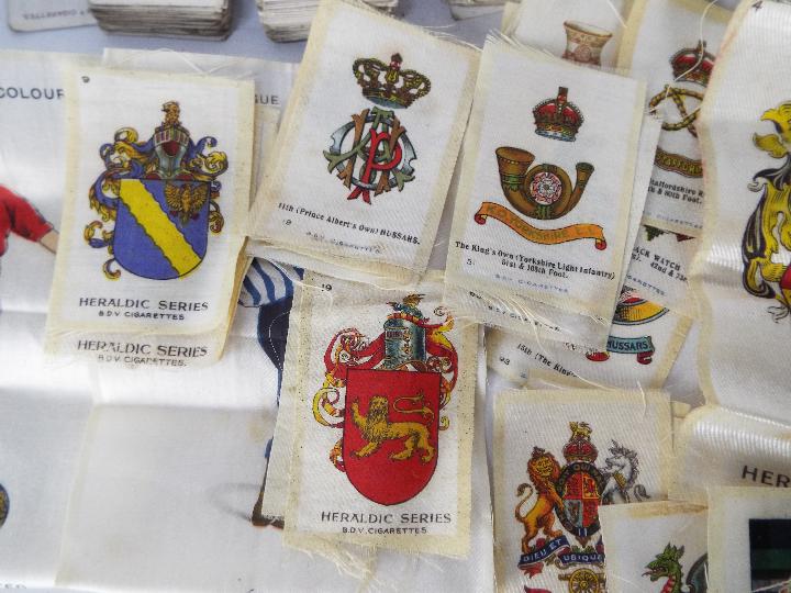 A collection of cigarette cards with a good quantity of silks including Heraldic, Regimental, - Image 10 of 11