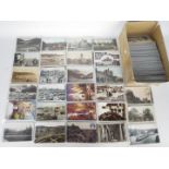 Deltiology - In excess of 300 largely UK topographical cards with some subjects to include social