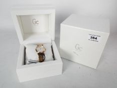 Unused Retail Stock - Ladies rose gold plated bracelet watch (with original tags) - GC Swiss made -