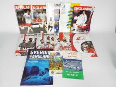 England Football Programmes - home and away England internationals 1959 to modern day.