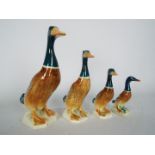 Beswick - A set of four, graduated mallard ducks, largest approximately 17.5 cm (h).
