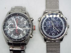 Citizen - Two Eco Drive wristwatches one marked to the case back H500 S055148 the other B612