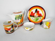Wedgwood / Clarice Cliff - Lot to include a limited edition Cornwall coffee pot,
