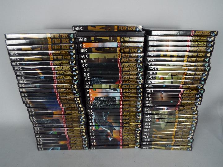 A large collection of Star Trek The Next Generation DVD's.