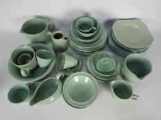 A quantity of Woods Ware Beryl dinner and tea wares with a small quantity of similar Spode,