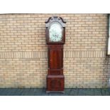 A good, early 19th century 8-day longcase clock, the mahogany case with inlaid stringing,