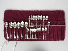 German white metal spoons, predominantly stamped .