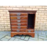 A good quality mahogany music cabinet, a