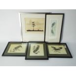 Two limited edition etchings after Ron Fowler, signed, numbered,