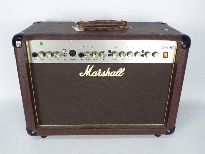 A Marshall AS50R acoustic amplifier.