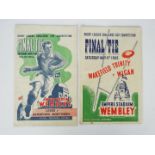 Rugby League - Two Challenge Cup Final programmes comprising Wakefield Trinity v Wigan Saturday May