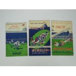 Rugby League - Three Challenge Cup Final programmes comprising Bradford Northern v Wigan Saturday