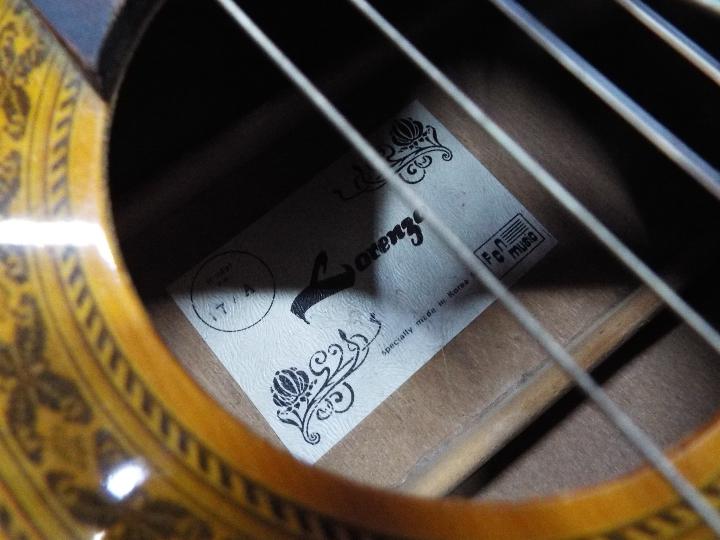 A Lorenzo acoustic guitar and a child's guitar. - Image 2 of 3