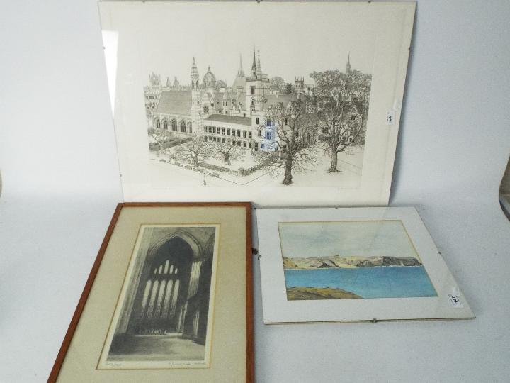 A limited edition etching of Balliol Col