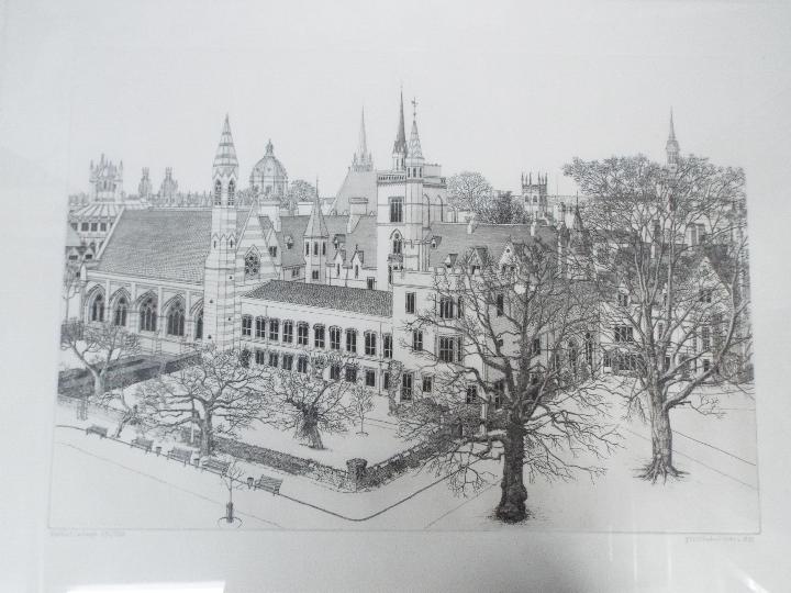 A limited edition etching of Balliol Col - Image 4 of 4